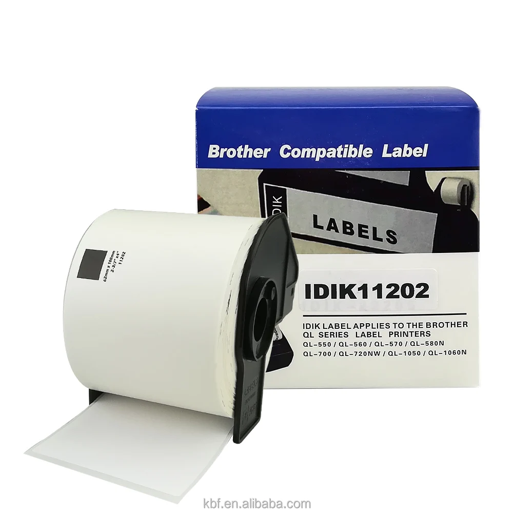 in Diameter Round Labels 1000/Roll With Refillable Cartridge 10 Rolls Brother-Compatible DK-11218 25.4mm 1 