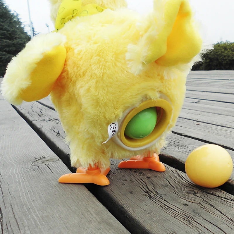 egg laying chicken plush toy