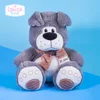 Factory wholesale beauty neck bow tie butterfly embroidery soft toy plush animals wedding valentine gift elephant dog teddy bear