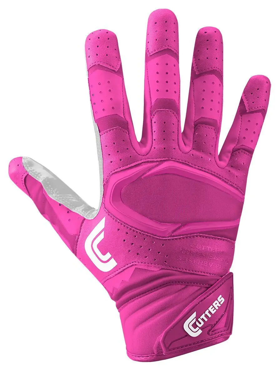 pink receiver gloves
