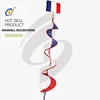 Top quality polyester windmill decorations custom windsock kite flag