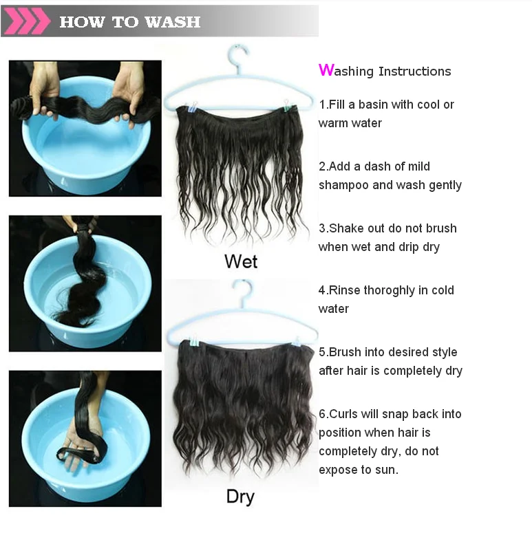 how to wash a hairpiece