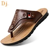 High quality cheap real leather sandals for men