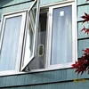 Double glazing flip out casement windows with frictaion