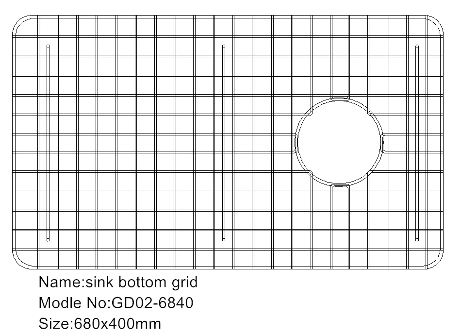 Custom Protector Kitchen Sink Bottom Grid Stainless Steel Sink Grid For