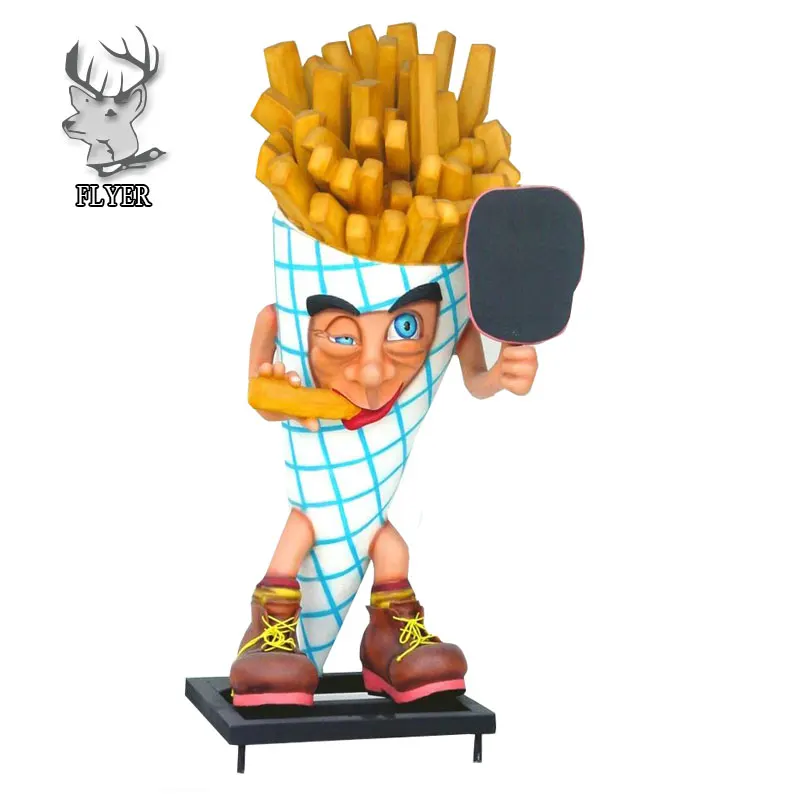 Shop decoration fiberglass food sculpture large hot dog statue, View