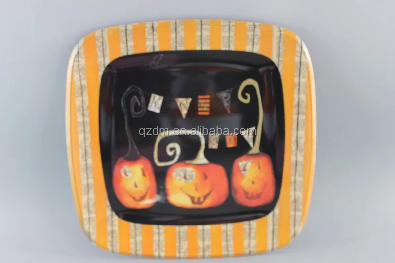 Own Designs Melamine Hallowmas Plate for Pumpkin Print