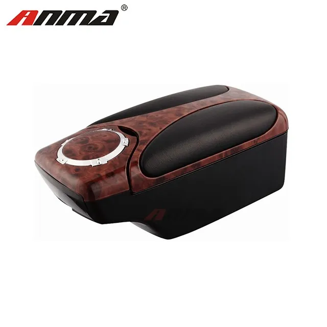 Universal Leather Car Armrest Central Store Content Storage Box With