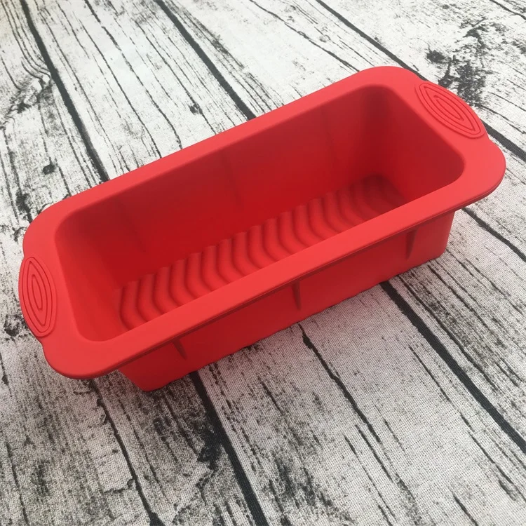 SILICONE BAKEWARE MOULD BREAD LOAF PAN TIN BAKE BREAD CAKE 10" X 5",RED 