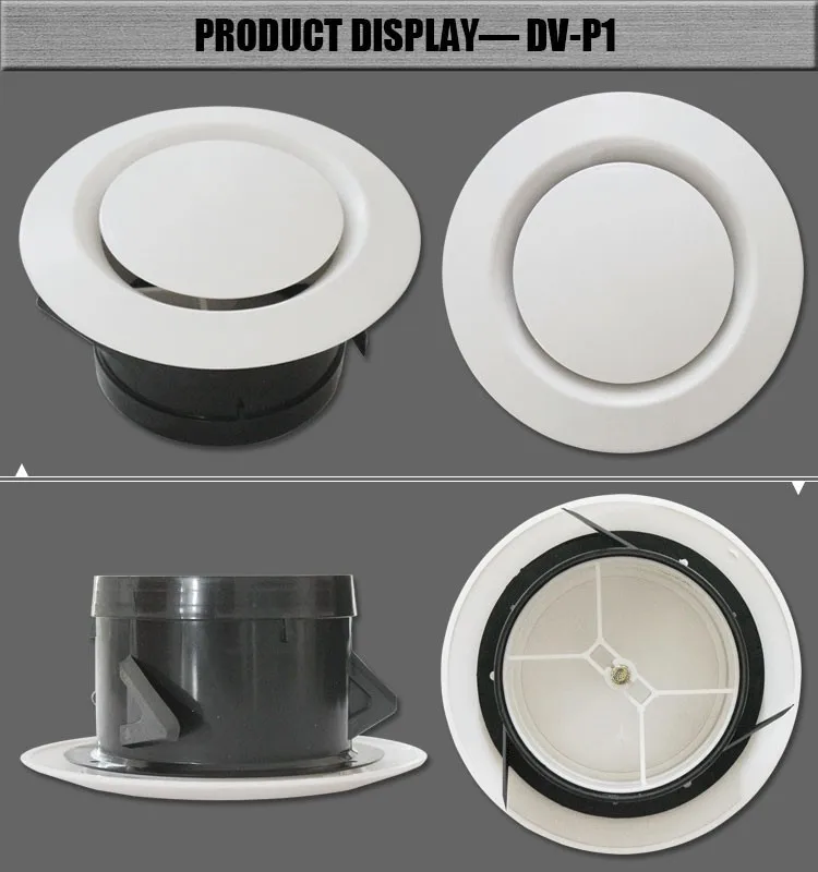 Ventilation System Family Style Small Exhaust Disc Air Return Ceiling