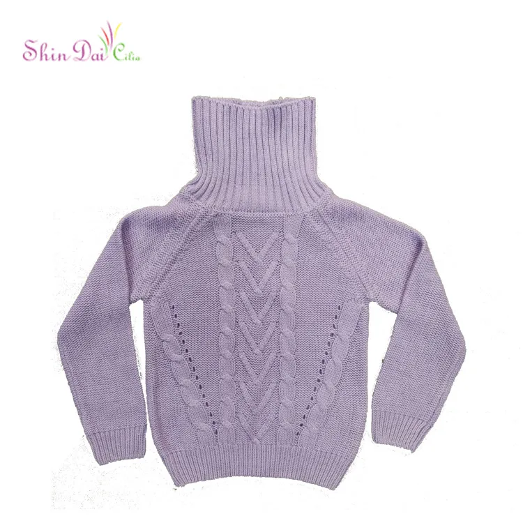 New Design Knitting Patterns Baby Girl Romantic Stitching Turtleneck Sweater Buy Baby Girl Sweater Product On Zhejiang Shindai Cilia Knitting Co Ltd