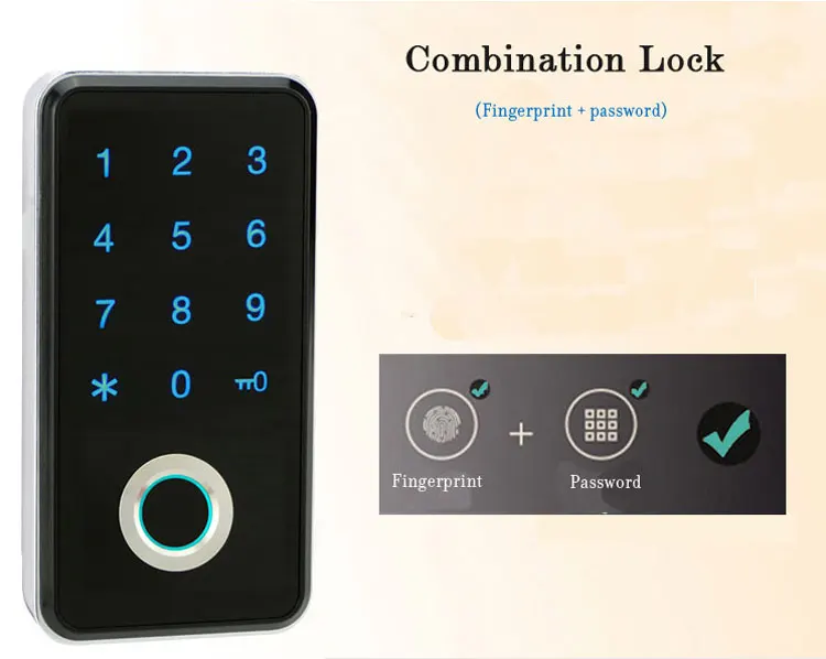 Smart Fingerprint Locker Lock Digital Keypad Lock Support