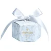 Marble Hexagon Wedding Gift Candy From Around The World Box