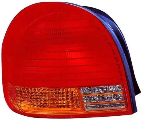 Matte Black w//Red Lens 4into1 Lucas Style Tail Light Assembly