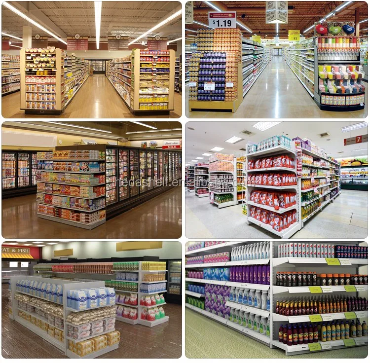 Gondola Shelving Supermarket Shelves Metal Shelves For Retail Store