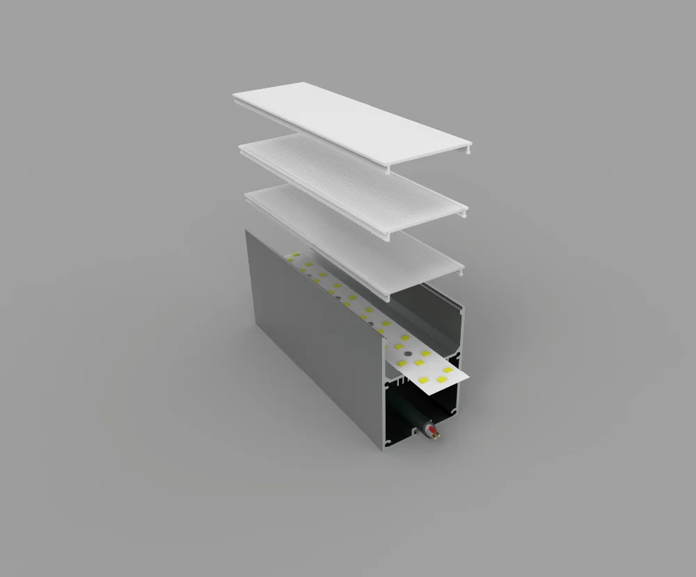 Easy Assembly Linear Light Corner Lamp Suspended Led Linear Light