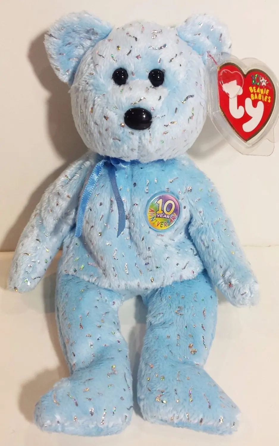 10 year anniversary beanie baby blue