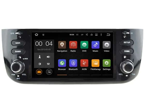 Sale Android 9.0  Car Dvd Navi Player FOR FIAT LINEA NEW 2010-2016 audio multimedia auto stereo support DVR WIFI DAB OBD all in one 17