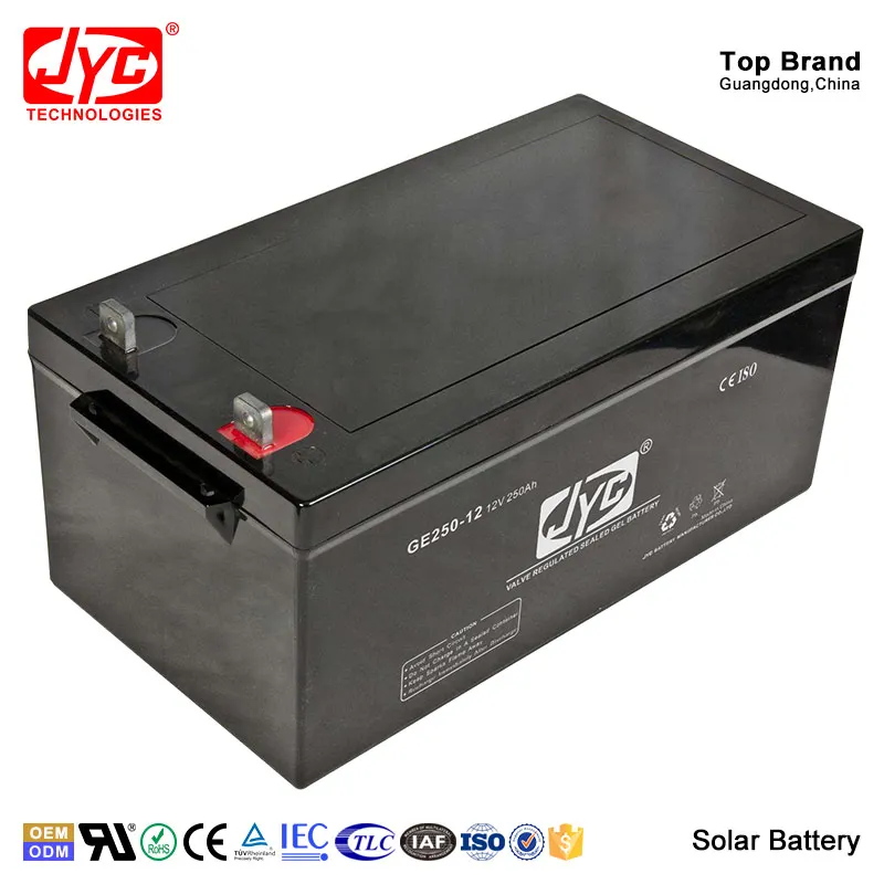 Maintenance Free Sealed Deep Cycle Battery 12v 250ah Solar Gel Battery