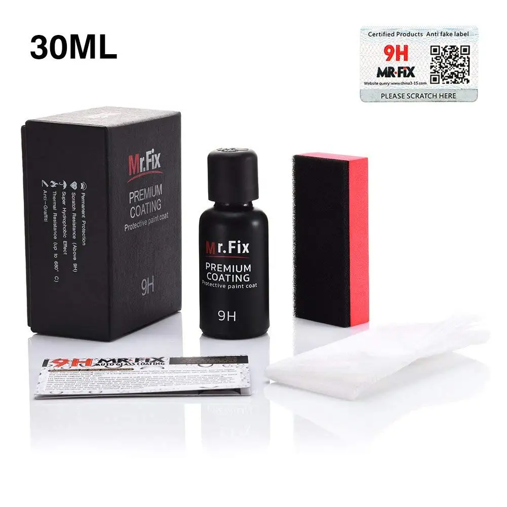 Car Polish Liquid Ceramic Coat High Hardness Gloss Hydrophobic Glass Coating Paint Super Anti-Scratch Detailing Vehicle Anti-Scratch Exterior Care Paint (30ML)