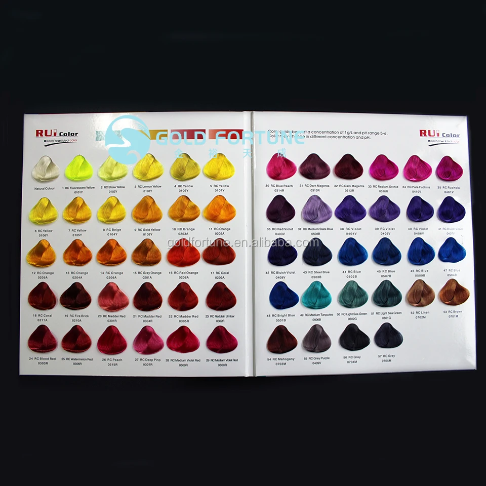 Hot Selling Salon Hair Dye Hair Color Chart With Your Own ...