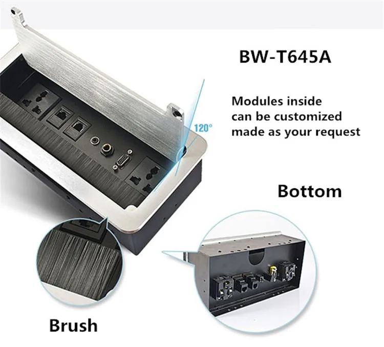 Hidden Multi Tabletop Power Plugs - Flip up Desktop Sockets