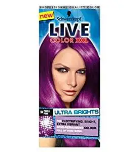 Best Permanent Purple Hair Dye Find Get Quotations Schwarzkopf Live Color L Ultra Brights 94 Purple Punk Semi Permanent Hair Dye