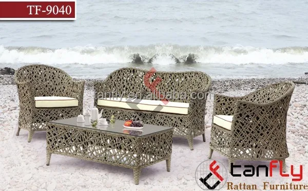 Mission Hills Collection 4 Pcs Outdoor Wicker Rattan Furniture