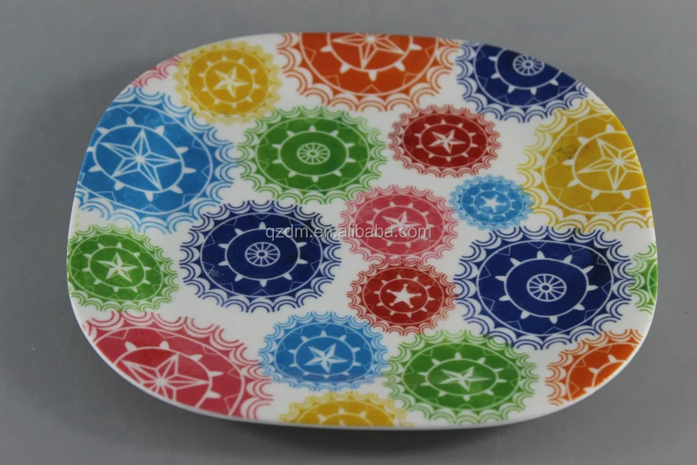 21x21cm Melamine Square Plate And Dish For Sale