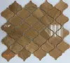 Yellow wooden Arabesque Lantern Pattern Marble Mosaic Tile