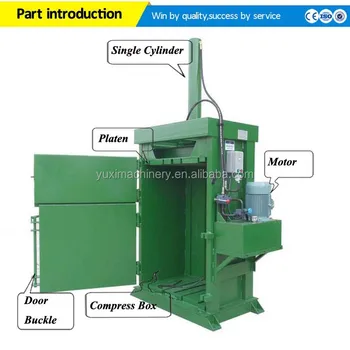 Automatic Cardboard Box Compactor/pet Bottle Pressing ...