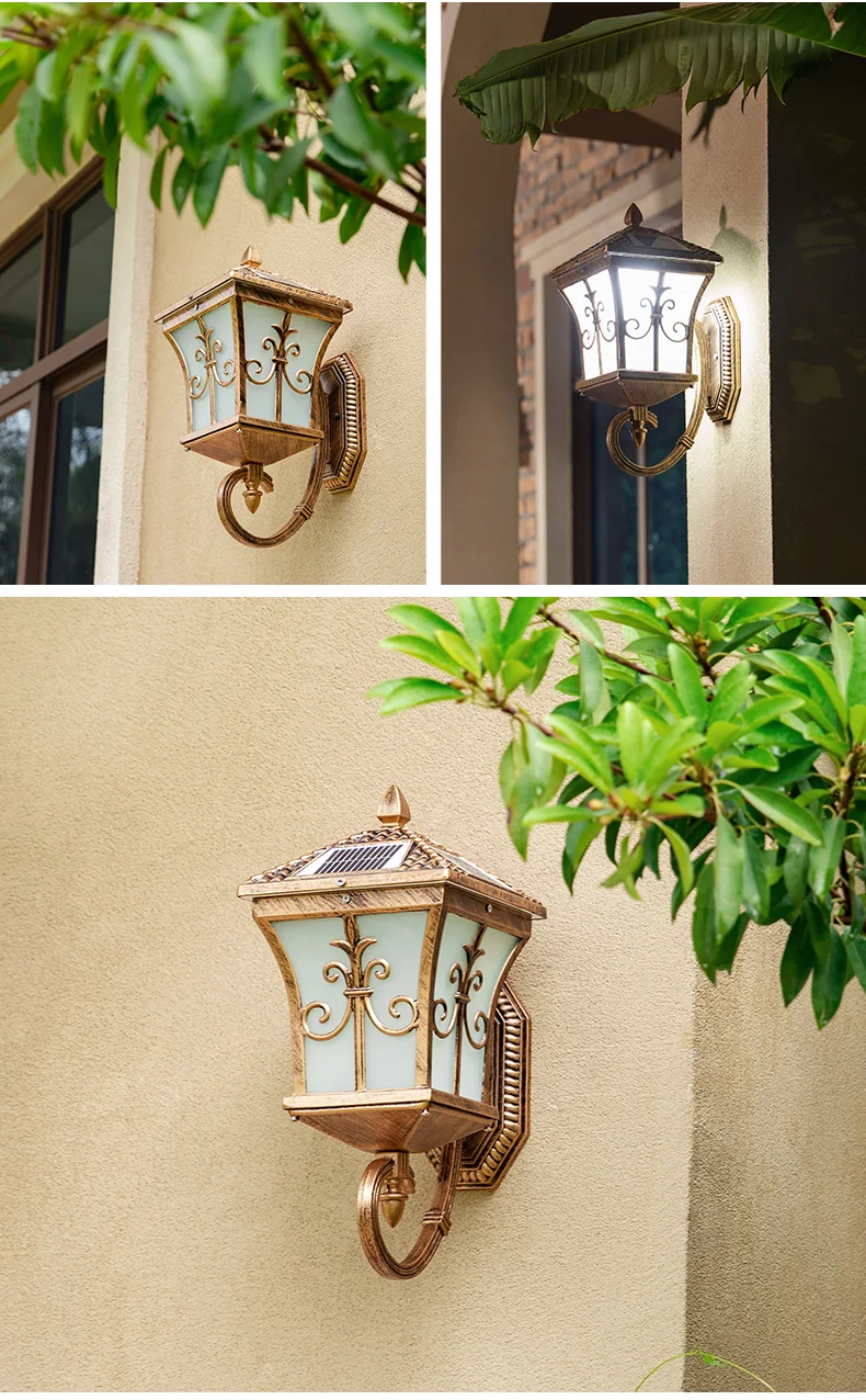 Luxury Style Aluminum Garden Outdoor Waterproof Ip55 Outdoor 1.5w Solar