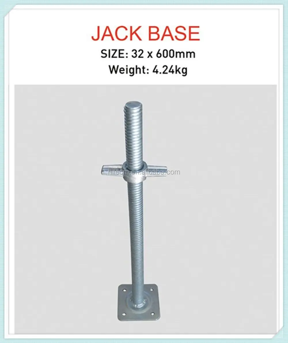 High Strength Adjustable Scaffolding Leg For Supporting Scaffolding