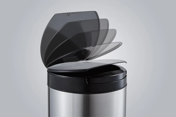 Amazon Best Selling 12l Stainless Steel Automatic Trash Recycle Cans