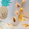 Iron Night Light Gold Feather Garland String Lights Kids Baby Room Decorative Fairy Lights for Christmas Party Bedroom