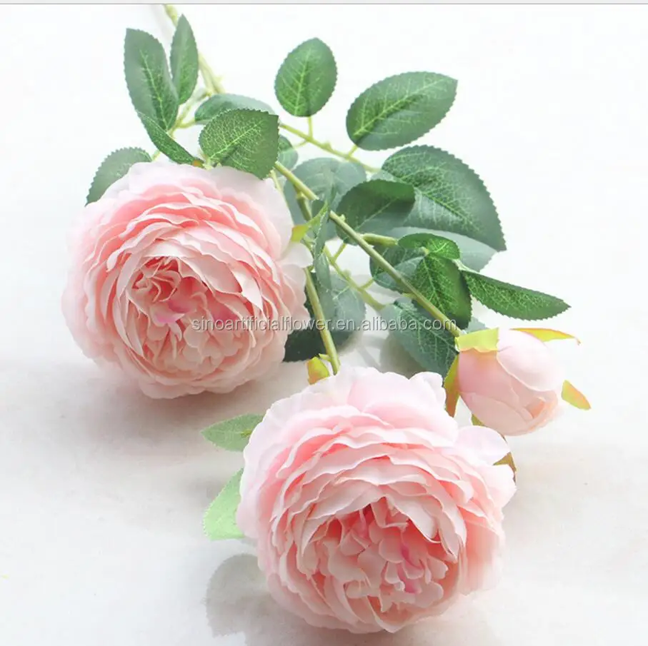 Искусственный цветок пион розовый
