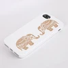 Best Fashion Spray White TPU Frame+Real Wood Cell Phone Case For iPhone 7