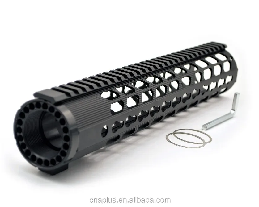 
Black 12 Inches Ultralight Free Float Keymod Handguard for .308/7.62 Rifle with Rail Mount System fits AR-10 and LR_308 