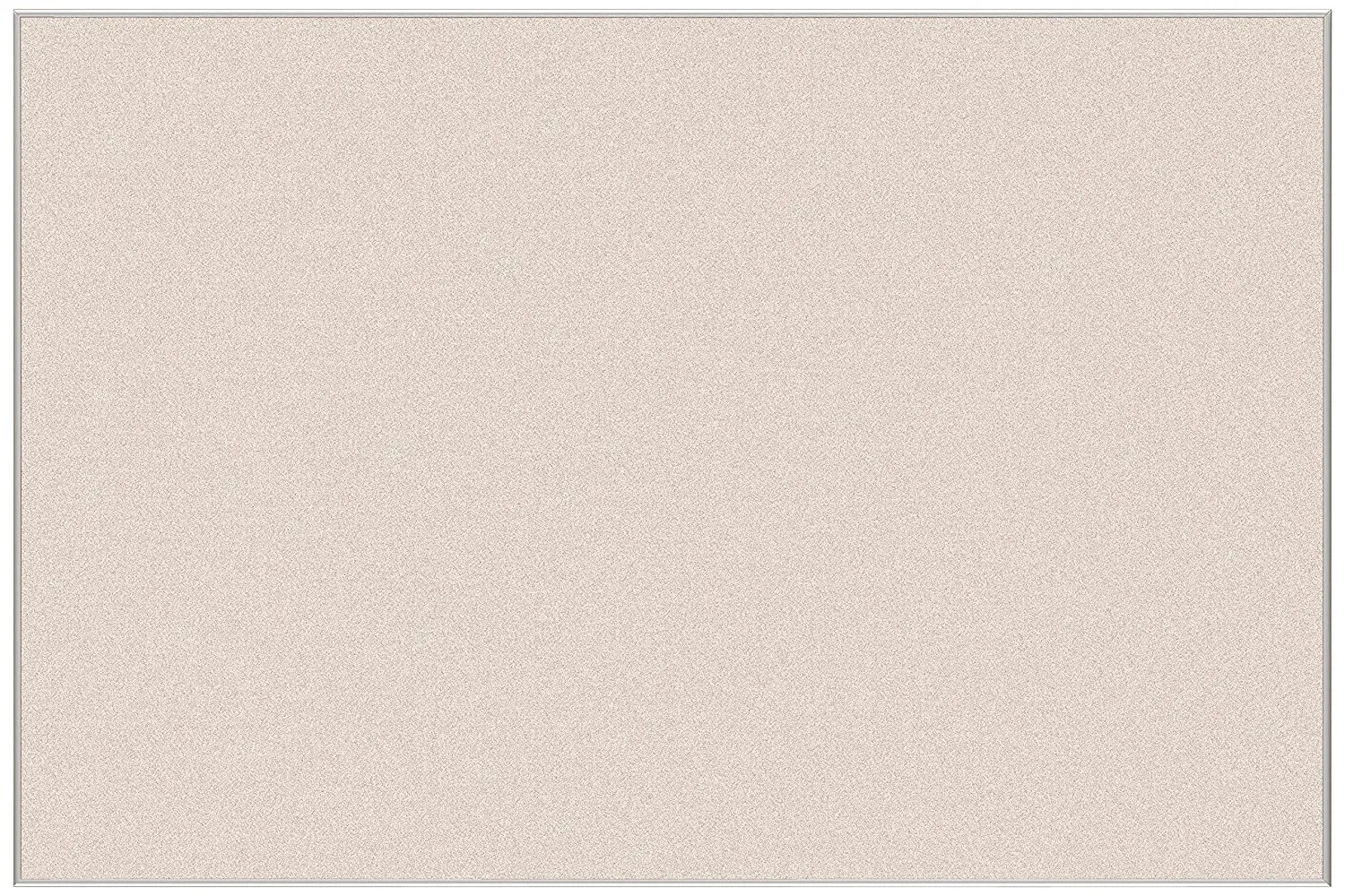 Best-Rite Pebbles Vinyl Tackboard, Ultra Trim, Silver, 3 x 4 Feet, Cream Vinyl (3119C-66)