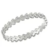 Custom butterfly design 925 silver diamond tennis bracelet