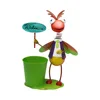 novelty metal garden decoration insect flower pot modern