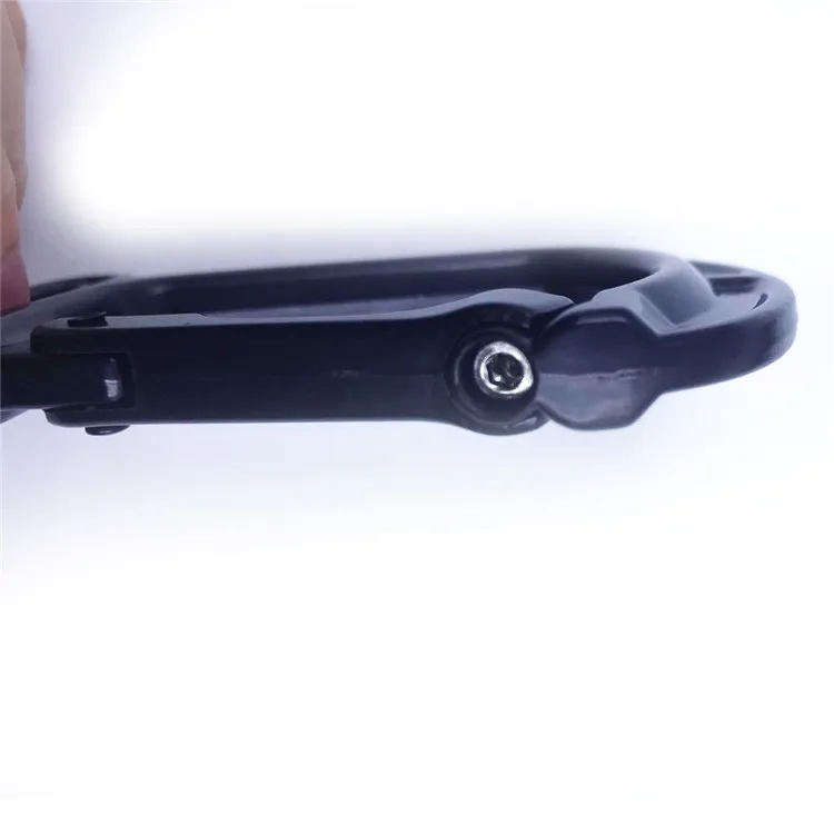 BT-WD09 Rotating Carabiner Hook Zinc Alloy Swivel Screw Gate Locking Gymnastic Rings With Carabiners Yoga Hanging Hook