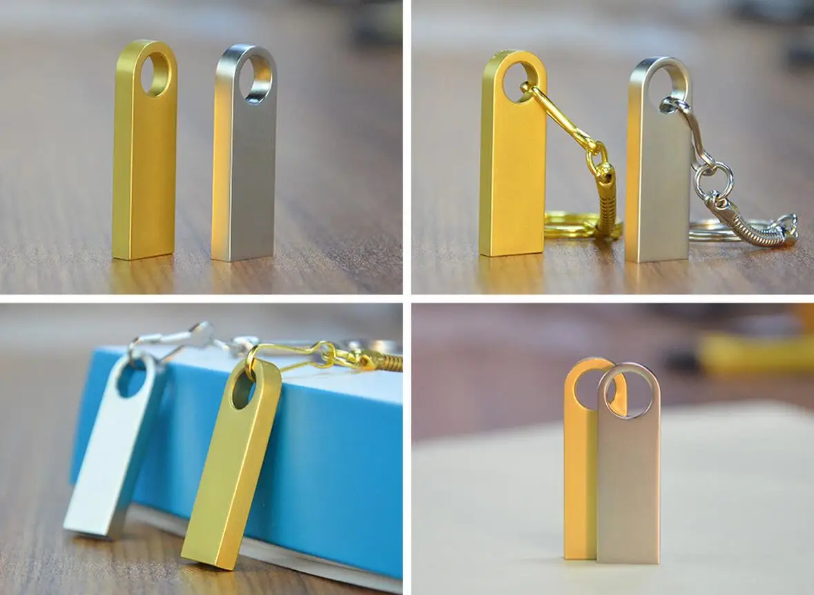 Promo small gifts pendrive 3.0 8GB 16GB metal key usb pen drive 32GB 64GB memory stick with engraved customized logo printing - ANKUX.COM