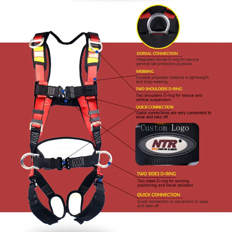Ntr Fall Protection 50qf Series Full Body Safety Harness Buy Safety