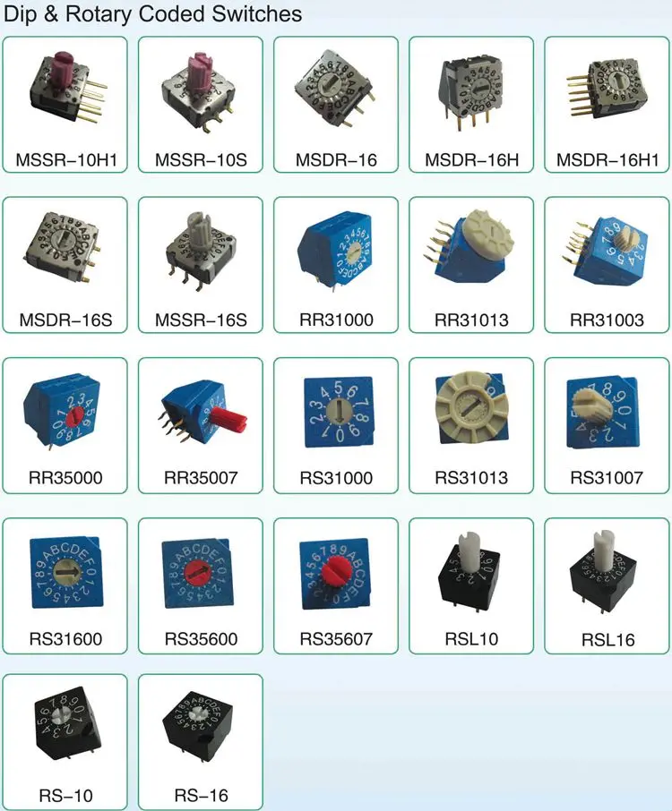 7 10 Position Mini Dip Slide Rotary Switch Ck Rotary Code Switch Buy