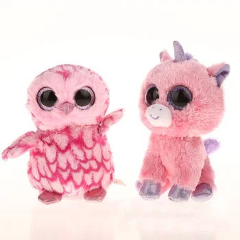 stuffed pink owl