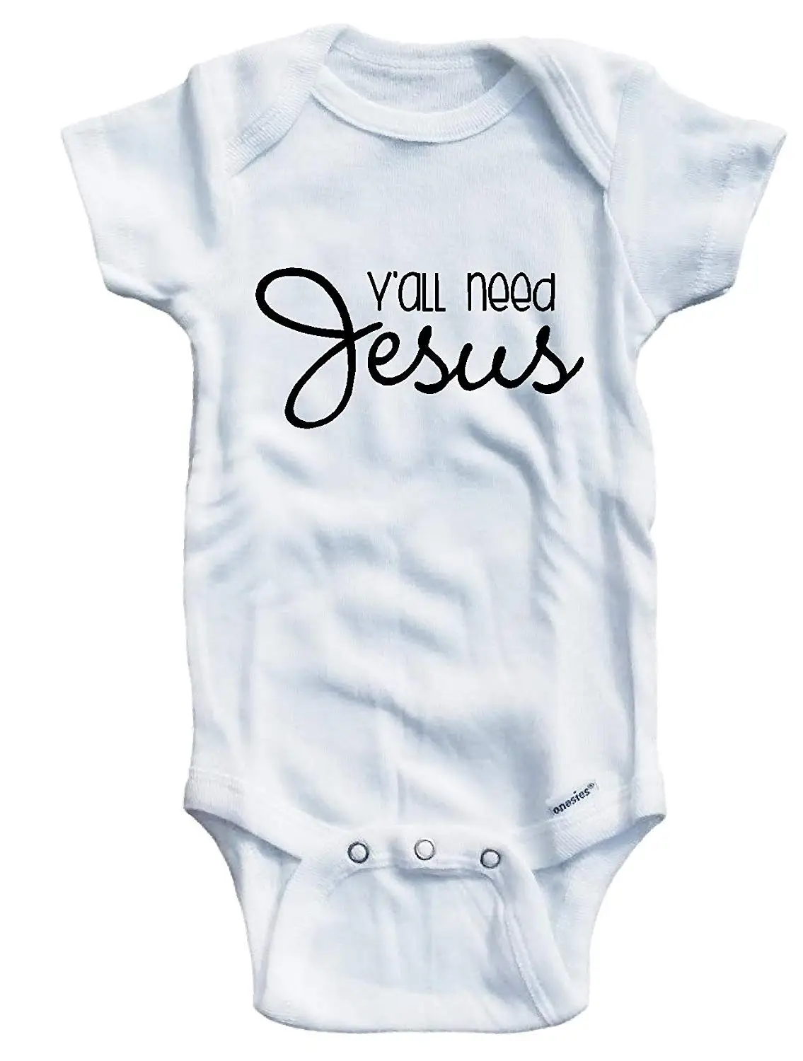 Baby Tee Time Boys Y'all need Jesus One piece