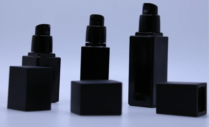 High Quality Cosmetic Hot Sale Matte Black Frosted Essential Oil Glass Bottle Buy Essential 9453