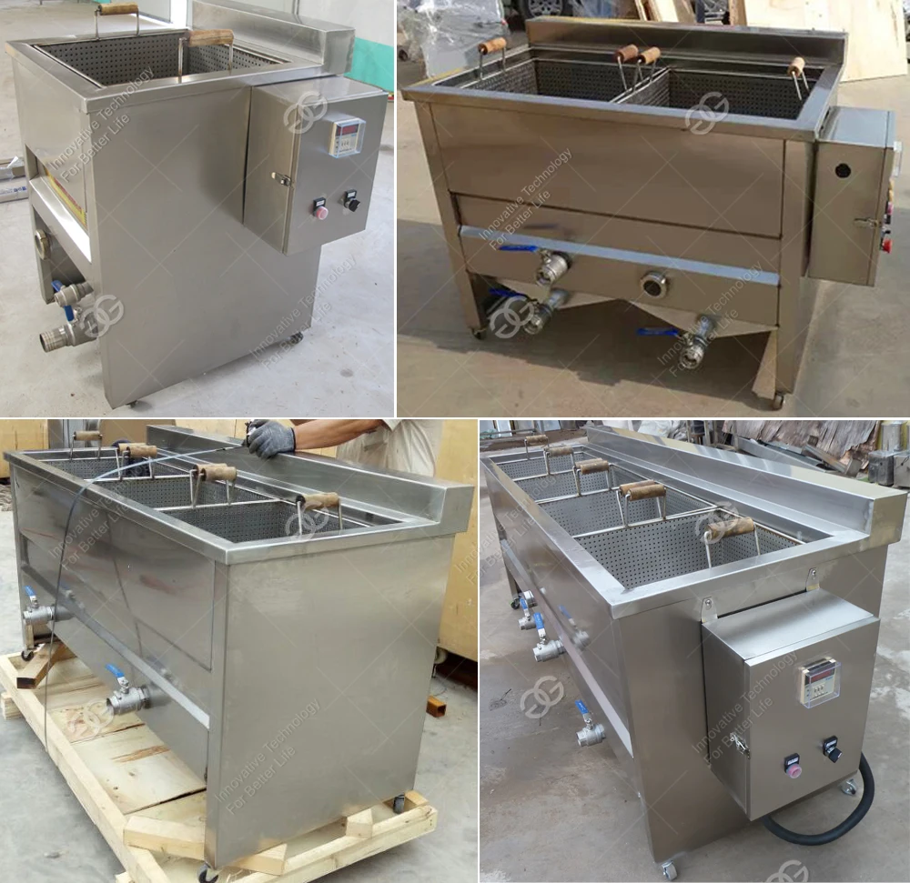 Automatic Potato French Fry Plantain Chips Falafel Gari Deep Frying Machine Doughnut Dumpling Samosa Fish Broaster Chicken Fryer