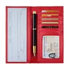Deluxe Checkbook Cover Leather Checkbook Register Holder Slim Wallet
